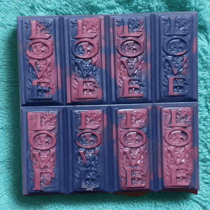 Scented Artisan Wax Melts | Love's Embrace | 8-Bar Snap and Chop | Handcrafted Home Fragrance | Long-Lasting Wax Melts