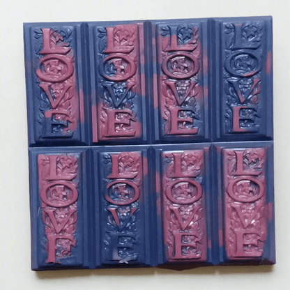 Scented Artisan Wax Melts | Love's Embrace | 8-Bar Snap and Chop | Handcrafted Home Fragrance | Long-Lasting Wax Melts