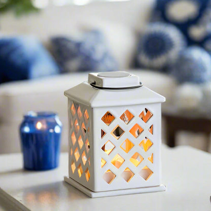 CERAMIC ILLUMINATION TART WARMER -TRELLIS CANOPY - 804ESCENTIALSLLC
