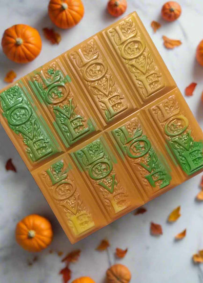 Scented Artisan Wax Melts | Love's Embrace | 8-Bar Snap and Chop | Handcrafted Home Fragrance | Long-Lasting Wax Melts