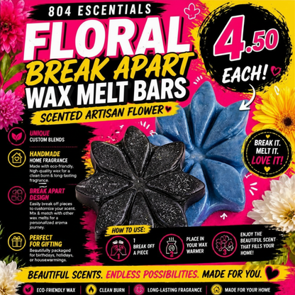 Artisan Wax Melt Bars – Flower Breakapart | 804 Escentials