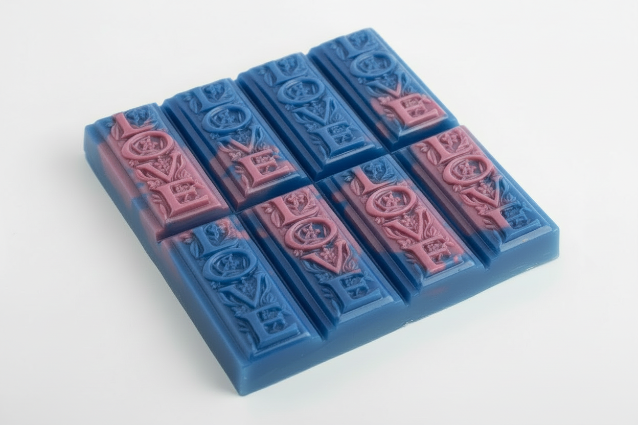 Love Language Bar – 1 lb Snap & Chop Wax Melt | Bold LOVE Design | Long-Lasting Scent