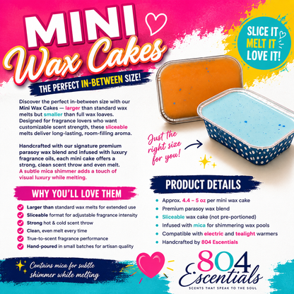 Easy Slice Mini Wax Cake – Hand-Poured Parasoy | 804 Escentials